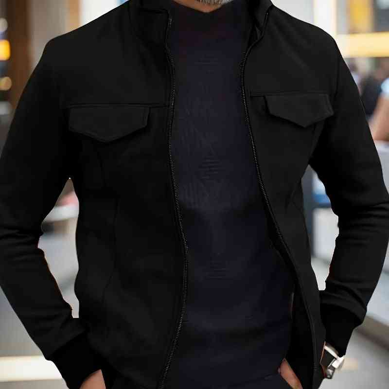 Men's Polo Collar Jacket Casual Jacket Fashion Slimming - Kng inc. ®