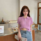 Lapel sweater pullover sweater - Kng inc. ®