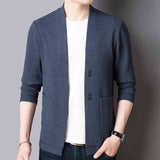 Pure Color Sweater Jacket Men's Autumn Thin Section - Kng inc. ®