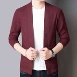 Pure Color Sweater Jacket Men's Autumn Thin Section - Kng inc. ®