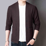 Pure Color Sweater Jacket Men's Autumn Thin Section - Kng inc. ®