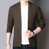 Pure Color Sweater Jacket Men's Autumn Thin Section - Kng inc. ®