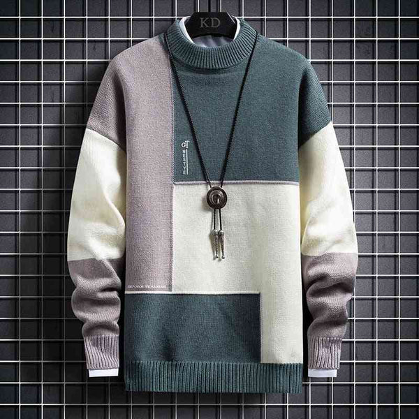 Sweater Men's Fashion Loose Fitting Knit Sweater - Kng inc. ®