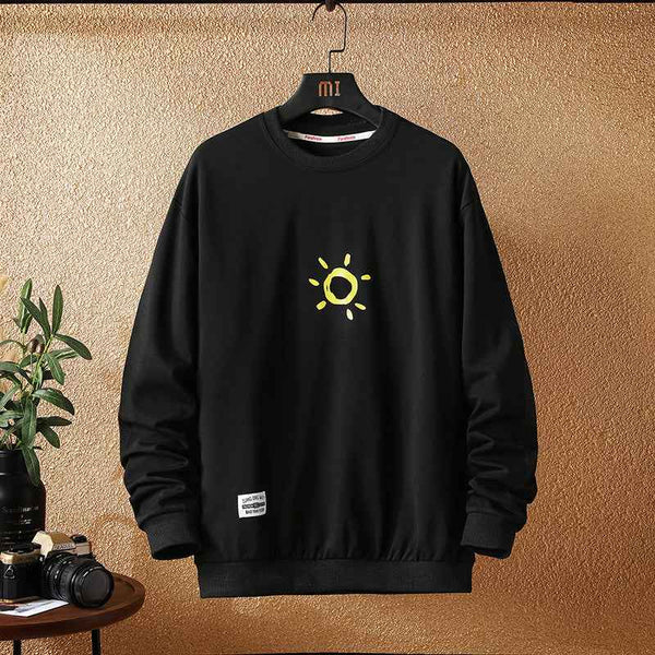 Japanese Autumn New Style Casual Printing Plus Size Sweater Trendy Young Men's Fashion Loose Long-sleeved Sweater Men's clothing - Kng inc. ®