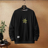 Japanese Autumn New Style Casual Printing Plus Size Sweater Trendy Young Men's Fashion Loose Long-sleeved Sweater Men's clothing - Kng inc. ®