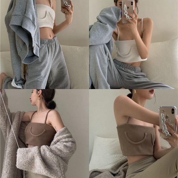 Syra Summer Slim Skinny Backless Crop top Casual Strap Vest Sexy Fashion Wild Short Woman Solid Clothes Ladies Tie Tops - Kng inc. ®