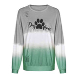 New Style Gradient Letter Print Plus Hole Long-sleeved Ladies Sweater - Kng inc. ®
