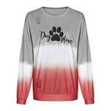 New Style Gradient Letter Print Plus Hole Long-sleeved Ladies Sweater - Kng inc. ®
