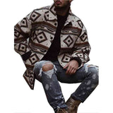 Youth Lapel Fashion Printed Jacket Jacket Men - Kng inc. ®