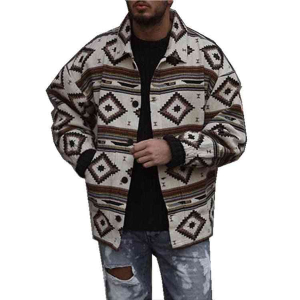 Youth Lapel Fashion Printed Jacket Jacket Men - Kng inc. ®