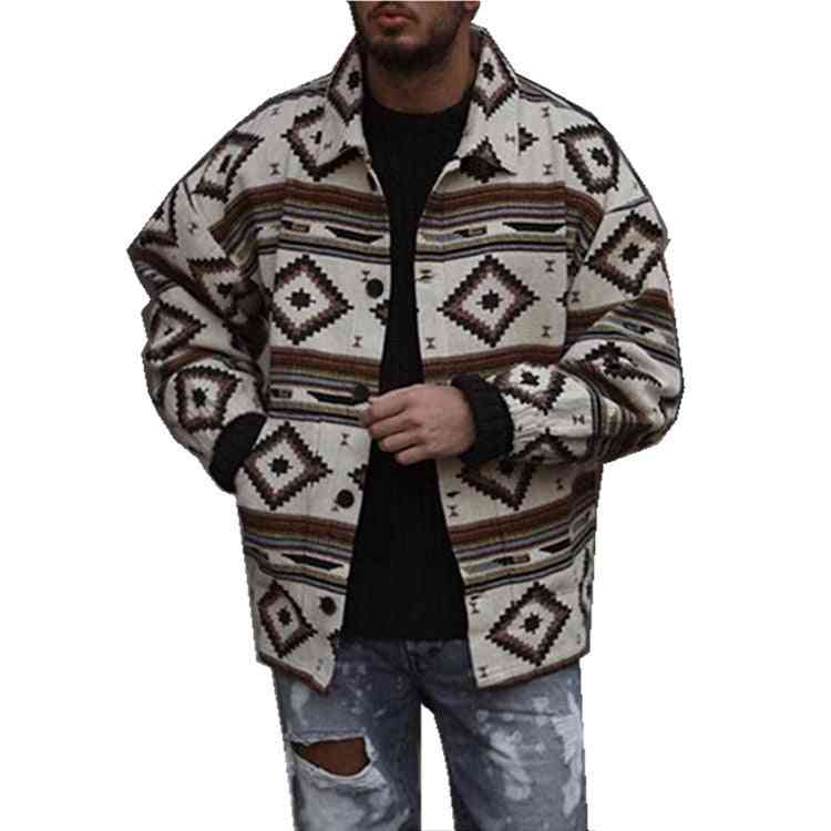 Youth Lapel Fashion Printed Jacket Jacket Men - Kng inc. ®