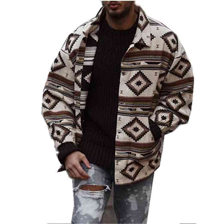 Youth Lapel Fashion Printed Jacket Jacket Men - Kng inc. ®