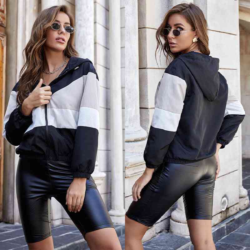 Autumn ladies hooded casual jacket jacket fashion all-match - Kng inc. ®