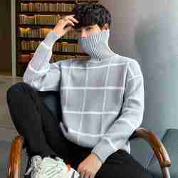 Turtleneck sweater men's knit sweater personality sweater - Kng inc. ®