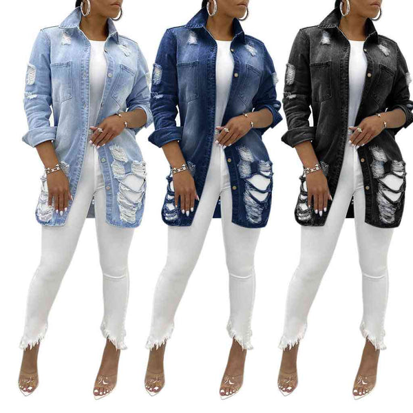 Fashion women's denim jacket - Kng inc. ®