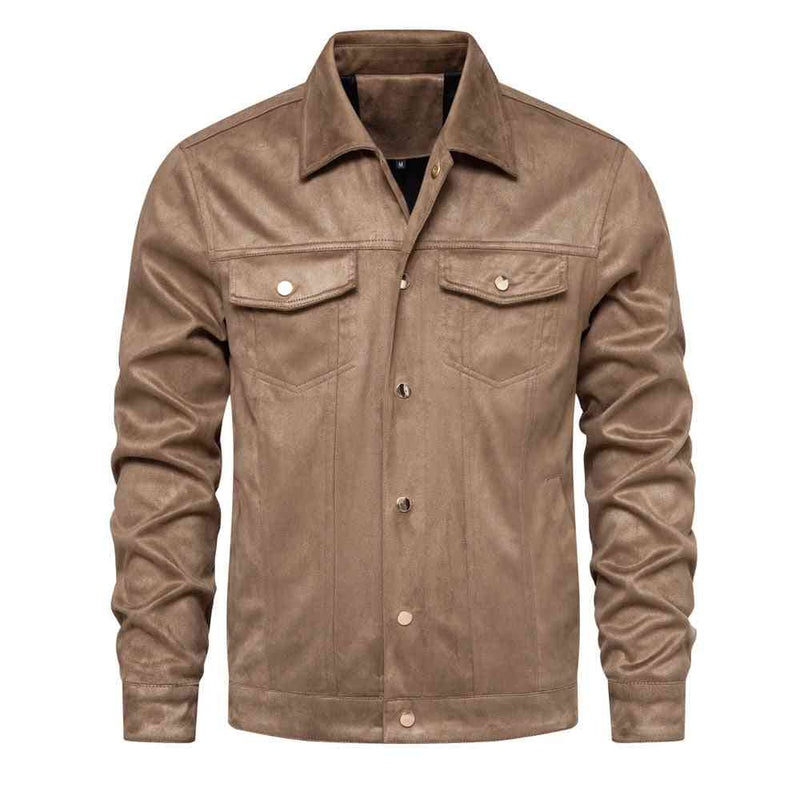 Fashion Slimming Men's Polo Collar Jacket Casual Jacket - Kng inc. ®