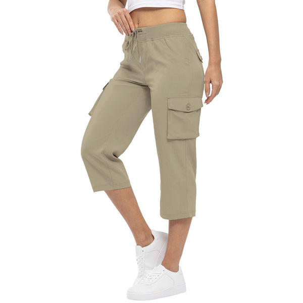 Women's High Waist Drawstring Pocket Loose Pants - Kng inc. ®