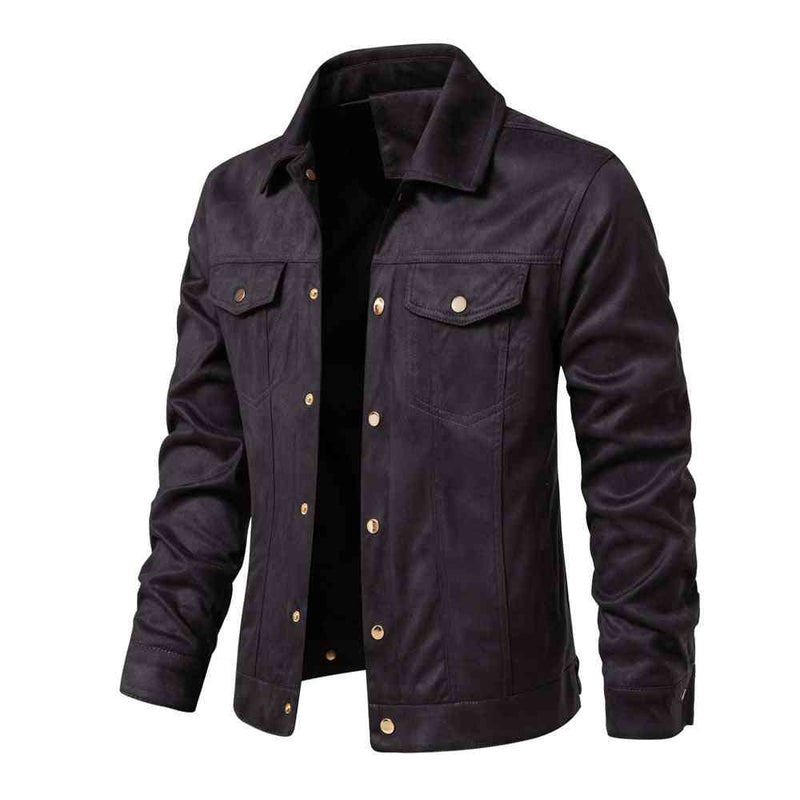 Fashion Slimming Men's Polo Collar Jacket Casual Jacket - Kng inc. ®