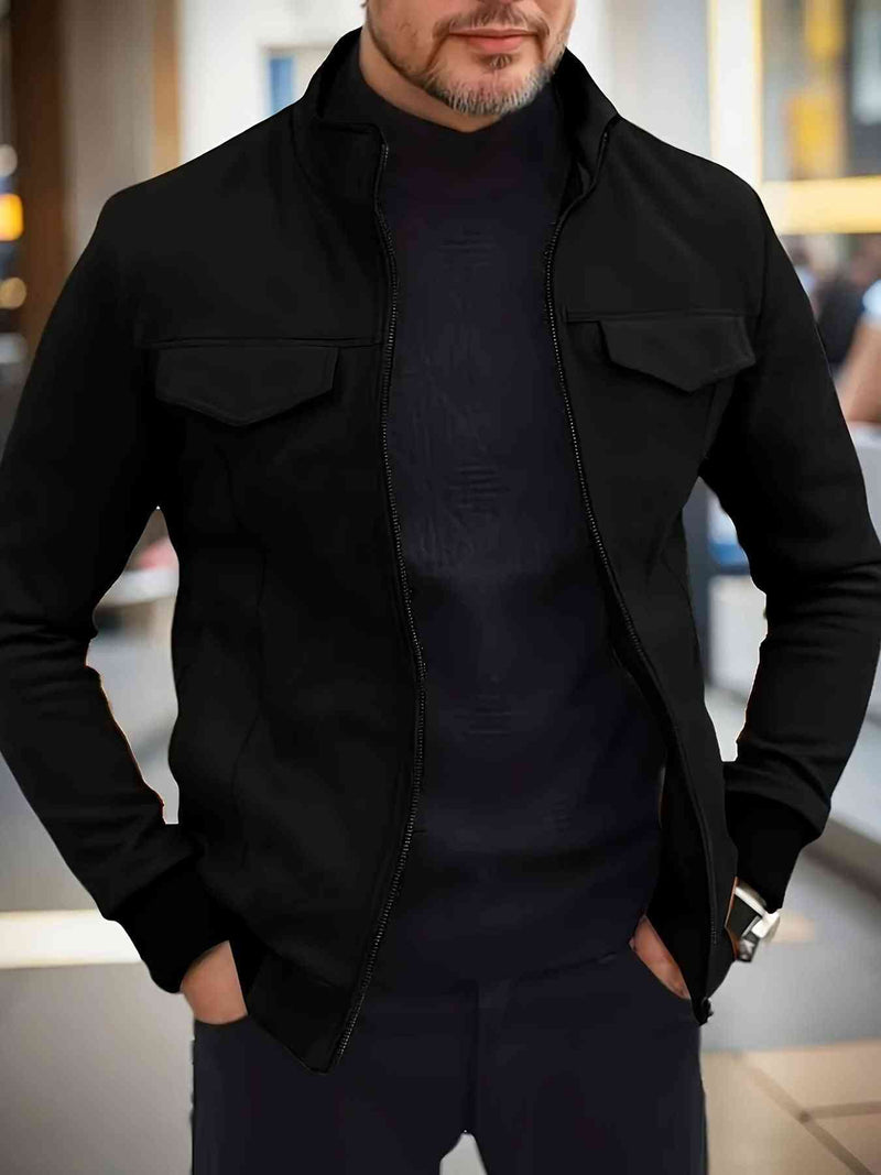 Men's Polo Collar Jacket Casual Jacket Fashion Slimming - Kng inc. ®