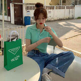Lapel sweater pullover sweater - Kng inc. ®