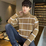 Turtleneck sweater men's knit sweater personality sweater - Kng inc. ®