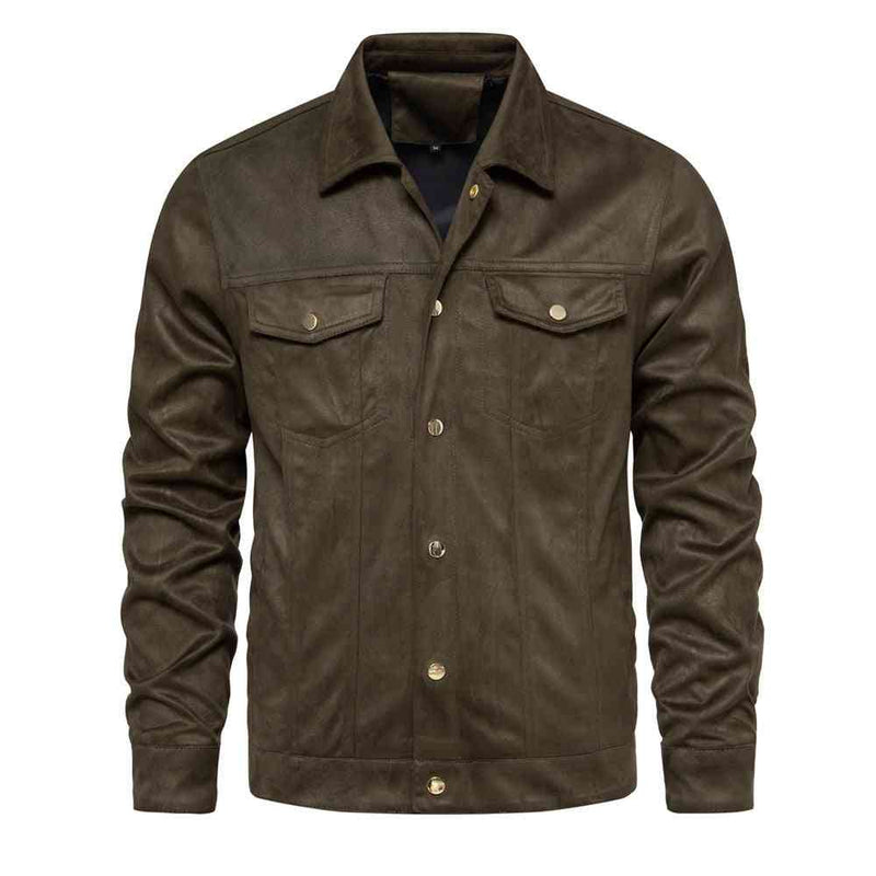 Fashion Slimming Men's Polo Collar Jacket Casual Jacket - Kng inc. ®