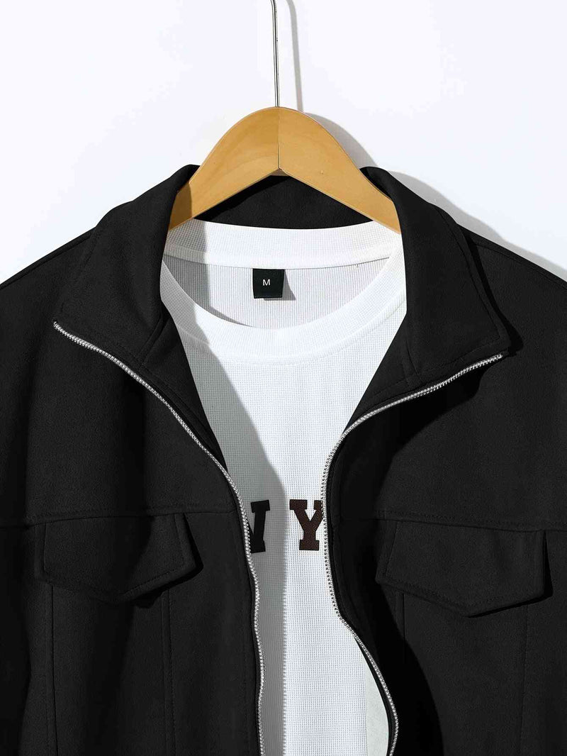 Men's Polo Collar Jacket Casual Jacket Fashion Slimming - Kng inc. ®
