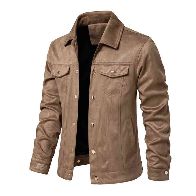 Fashion Slimming Men's Polo Collar Jacket Casual Jacket - Kng inc. ®