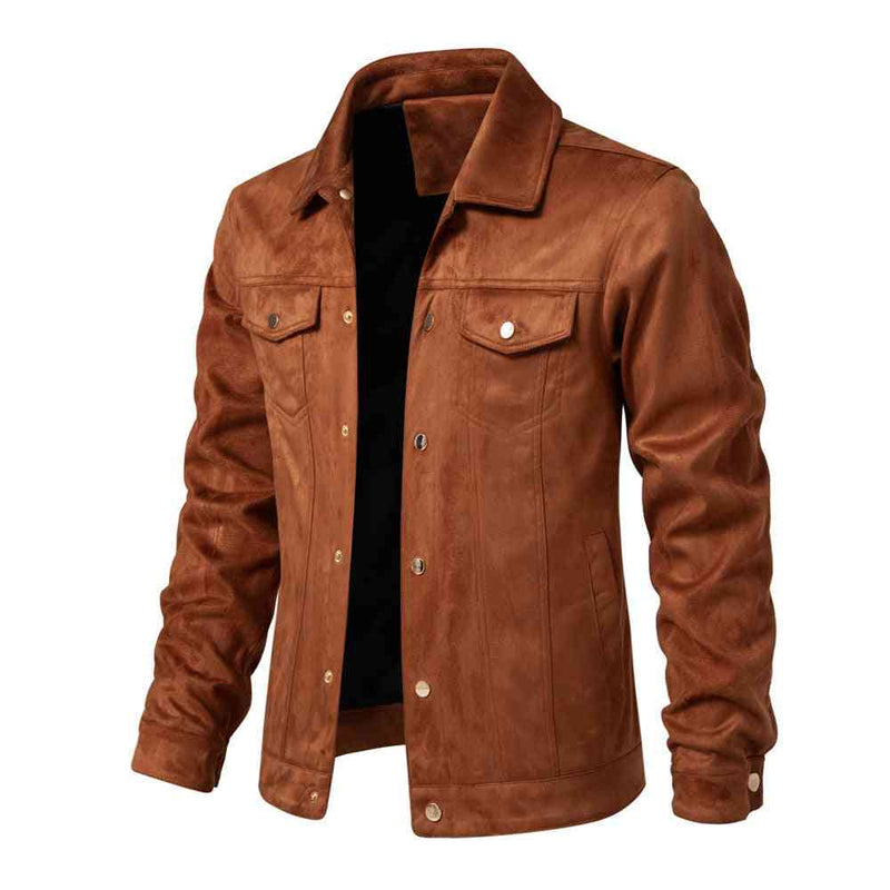 Fashion Slimming Men's Polo Collar Jacket Casual Jacket - Kng inc. ®